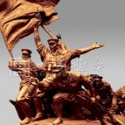 红色文化雕塑|红色题材雕塑厂家|革命雕塑造作